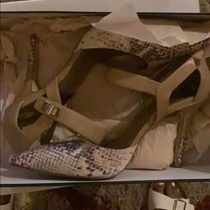 Size 9 snake skin heels